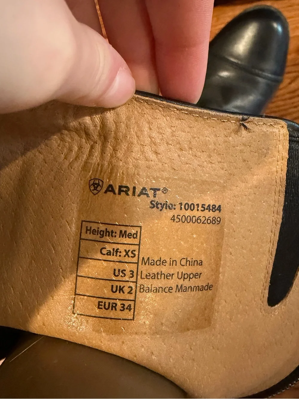 Ariat Heritage Contour Field Zip Tall Riding Boot